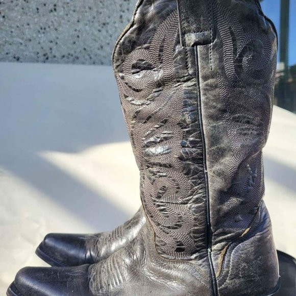 Distressed colour cowboy boot - Picture 5 of 5